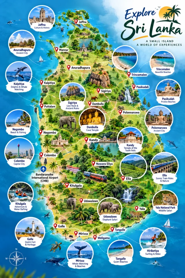 Map of Sri Lanka